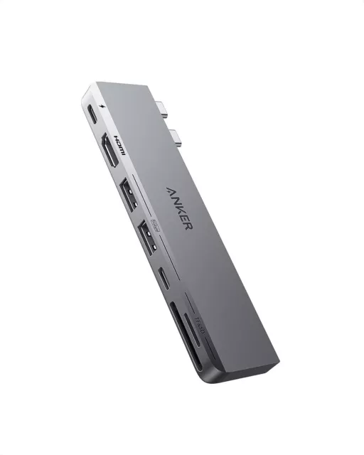 Anker 7-in-2  USB C Hub Adapter W/ Thunderbolt 4 USB C Port 4K HDMI for MacBook