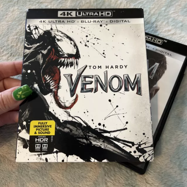 Venom w/ Slipcover (4K Ultra HD) No BluRay Or Digital.