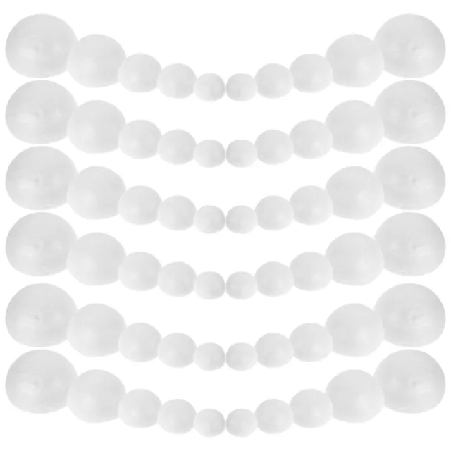 150pcs White DIY Foam Half Round Balls for -HJ