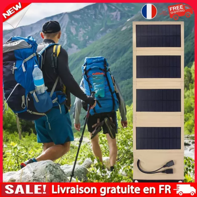 Flexible Solar Panel 5V 2USB for Cell Phone Power Bank (10W Khaki)