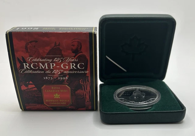 1998 CANADA PROOF Silver Dollar RCMP 125th Anniversary