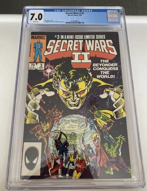 Secret Wars 2, #3, CGC 7.0, Marvel Comics.