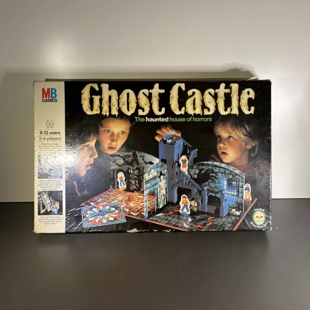 Ghost Castle Board Game MB Vintage 1985 Horror Halloween Family | Please Read