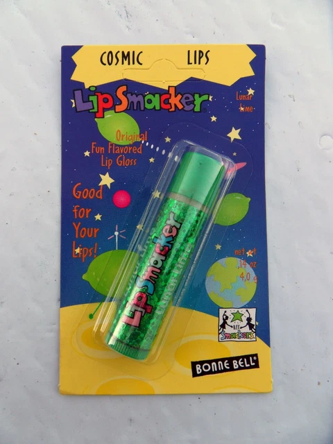 2 New  Vintage Bonne Bell Lunar Lime Lip Smacker Cosmic Lips Lip Gloss Free Ship