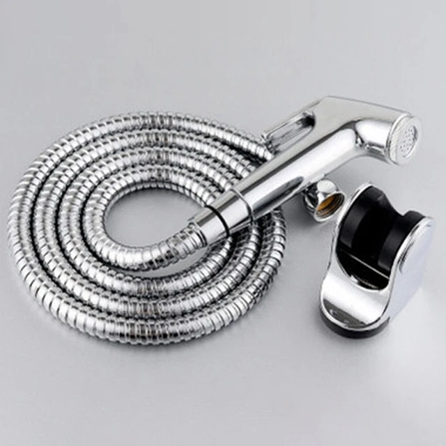 Kit igienico tubo doccia spray bagno cromato pulizia soffione doccia 150 cm ABS