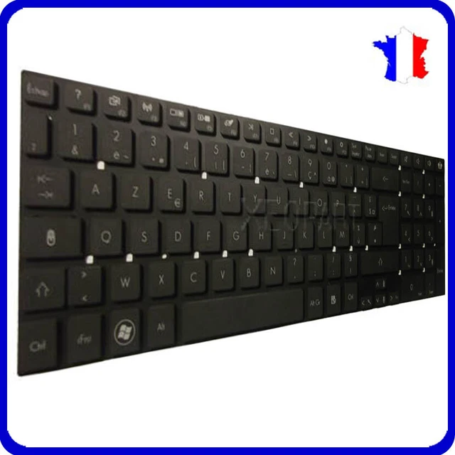 Clavier AZERTY Français Pour Packard Bell EasyNote LG71BM - Sans Cadre, Neuf - Marque Kinpower