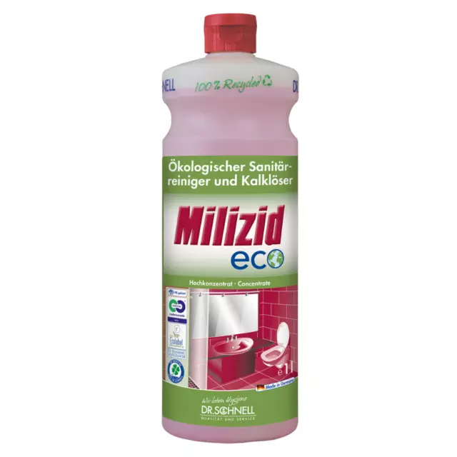 Dr. Schnell Milizid ECO Sanitärreiniger und Kalklöser - 1 Liter