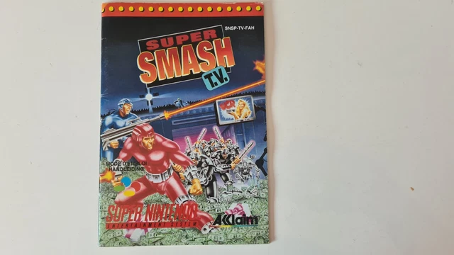 Manuel Notice Super smash TV Super Nintendo FAH Mode d'emploi