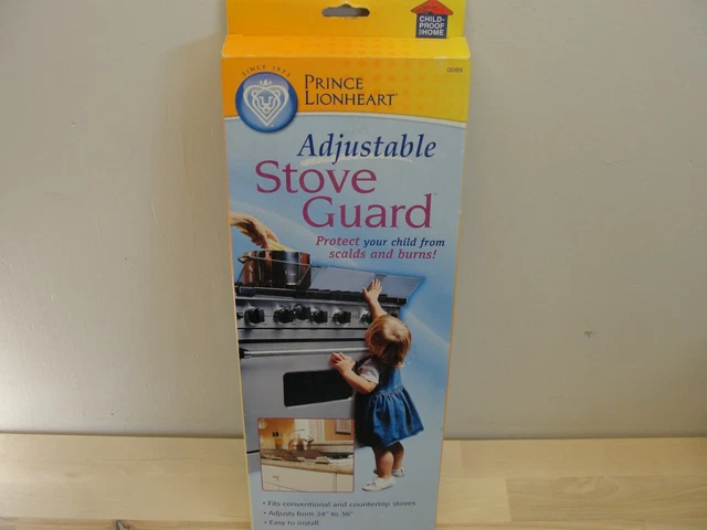 New Prince Lionheart Adjustable Stove Guard Adjusts 24" - 36" Protects Children
