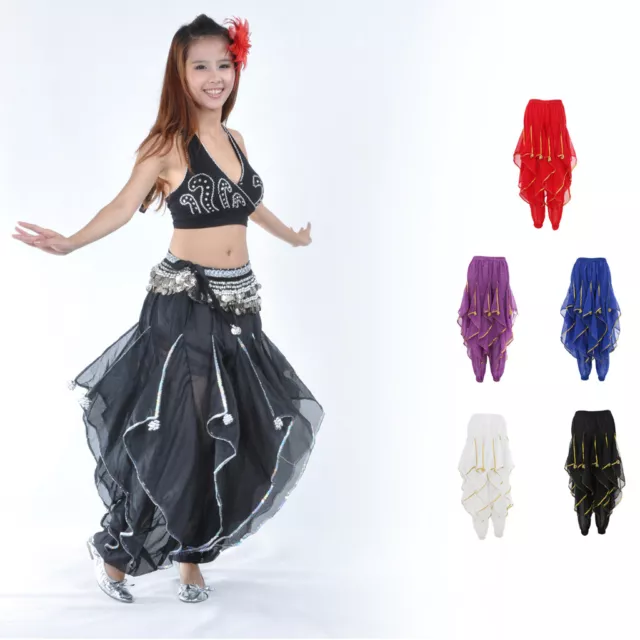 Sarouel de Danse Du Ventre - Costume de Danse de Jupe-pantalon Arabe Tribal de