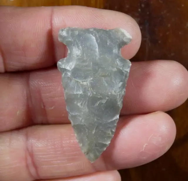 Archaic side-notched point, J. Davis coll. Missouri Bootheel 1.7/8 in. Fine Form
