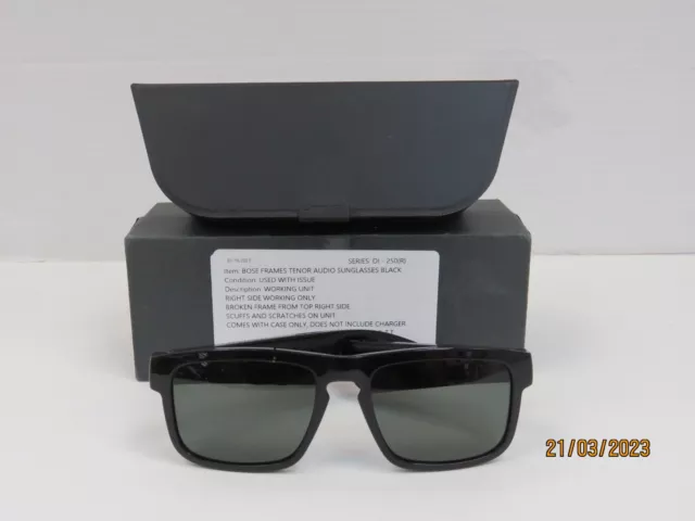 Bose Frames Tenor Rectangular Bluetooth Audio Sunglasses - Black [DI250R]