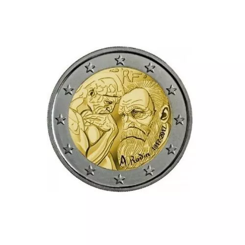 2 Euro Commémorative France 2017 - Auguste Rodin -UNC-Qualité FDC