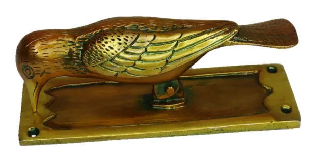 Bird Shape Victorian Vintage Style Solid Brass Handmade Door Knocker Home Décor