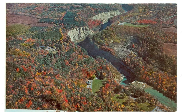 Castile, New York-Letchworth State Park-Air View-Gorge-#43066B-(Ny-C)