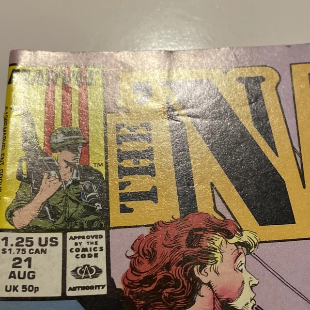 ** THE NAM # 21 ** Copper Age Marvel Comics 1988 Vietnam War DOUG MURRAY … FN 3