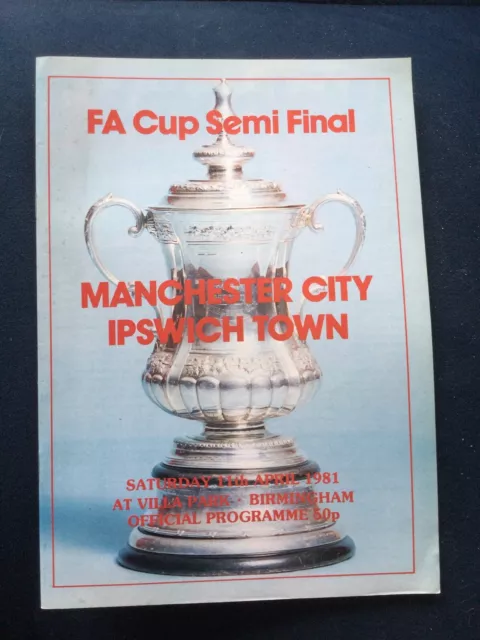 Manchester city v Ipswich town - 1980/81 FA Cup Semi Final