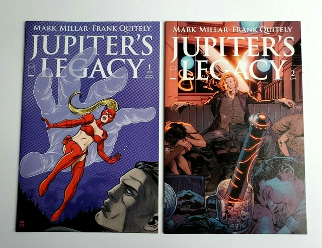 JUPITER'S LEGACY #1 2nd Printing Variant & #2 Hitch Variant ~ Image 2013 Millar