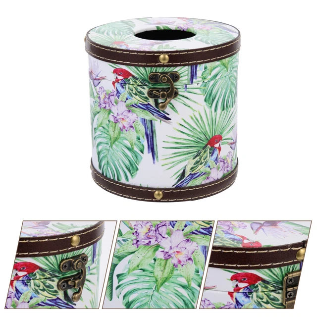 Soporte para rollos de papel de escritorio para papel decorativo caja de toallas estuche para servilletas doméstico