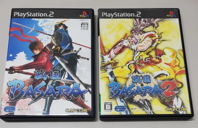 Sengoku Basara & sengoku basara 2 2Games set Sony PlayStation 2 PS2 Tested