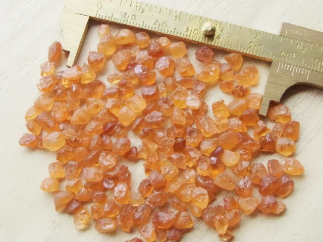 20Ct. (Small size Lot) Natural Rough Orange Spessartite Garnet Gemstone #ONG001