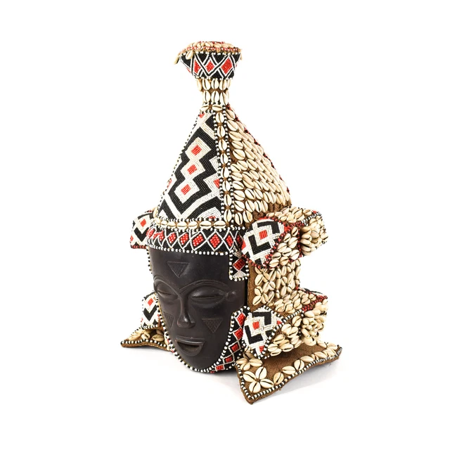 Kuba Mask Bwoom Helmet Royal Congo Double-Face