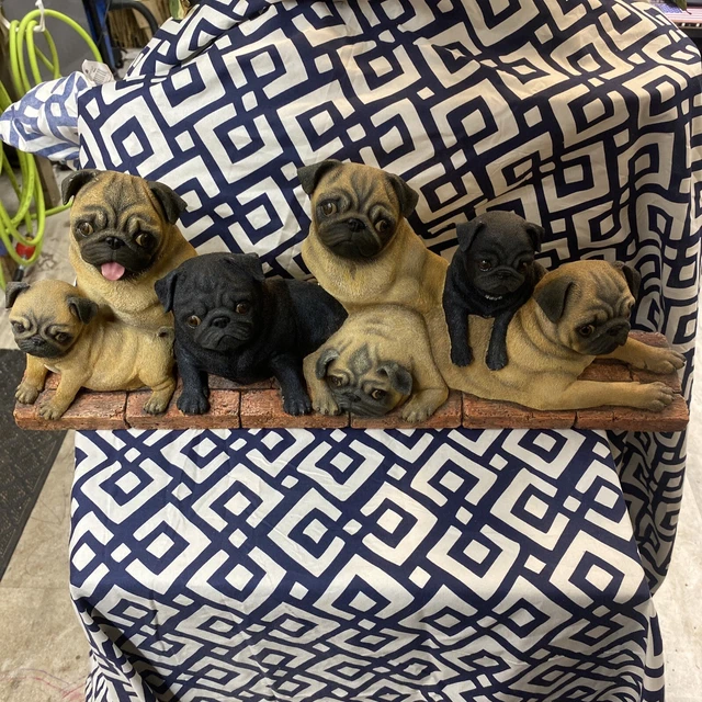 Rare Danbury Mint Little Play Pals Chinese Pugs