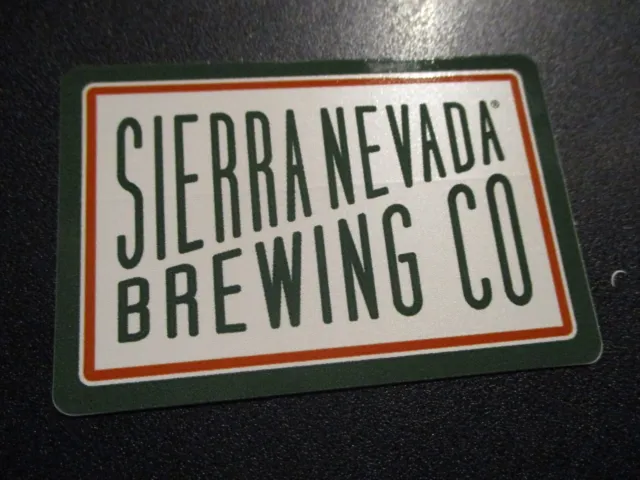 SIERRA NEVADA BREWING rectangle logo PALE ALE STICKER decal craft beer chico