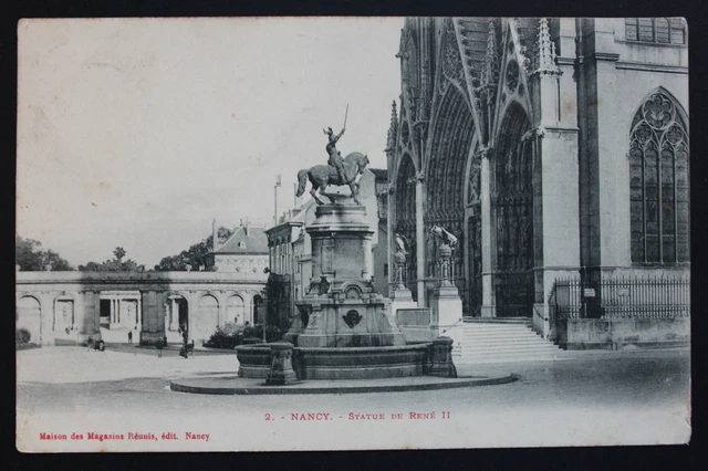 Carte postale ancienne CPA NANCY - Statue de René II