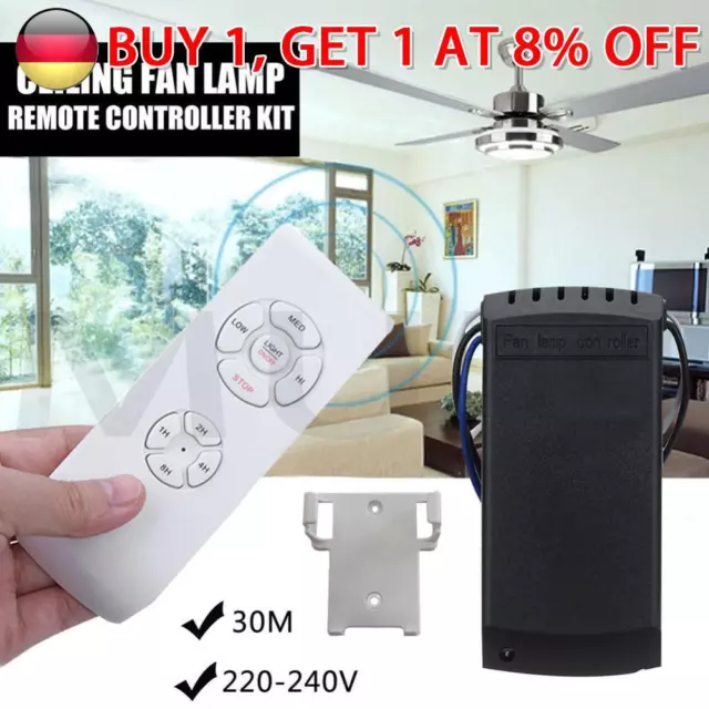 # Ceiling Fan Lamp Remote Controller Kit Timing Wireless Intelligent Switches