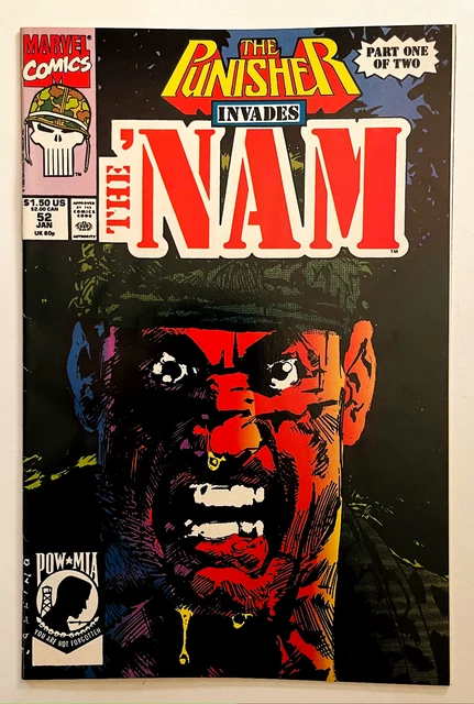 The Punisher Issue #52 Invades The 'Nam Marvel Comics 1990 Part One of Two