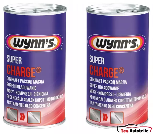 2x 325ml WYNN'S SUPER CHARGE Motorölzusatz Ölzusatz Ölverbrauchstop Diesel Benzi