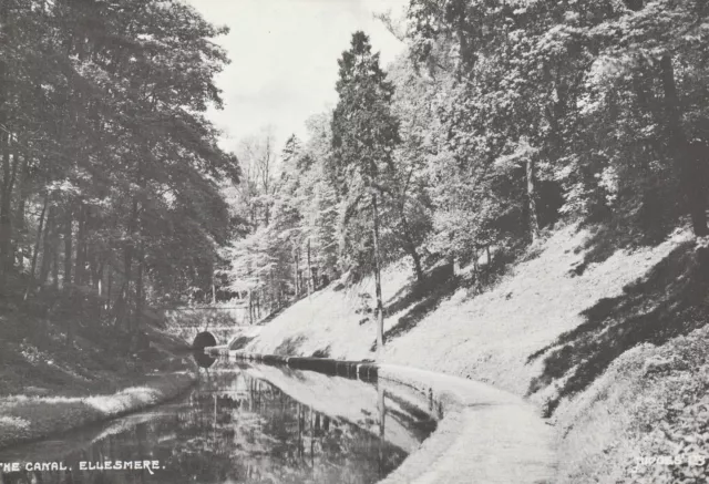 ELLESMERE, DER KANAL, Shropshire - Vintage POSTKARTE