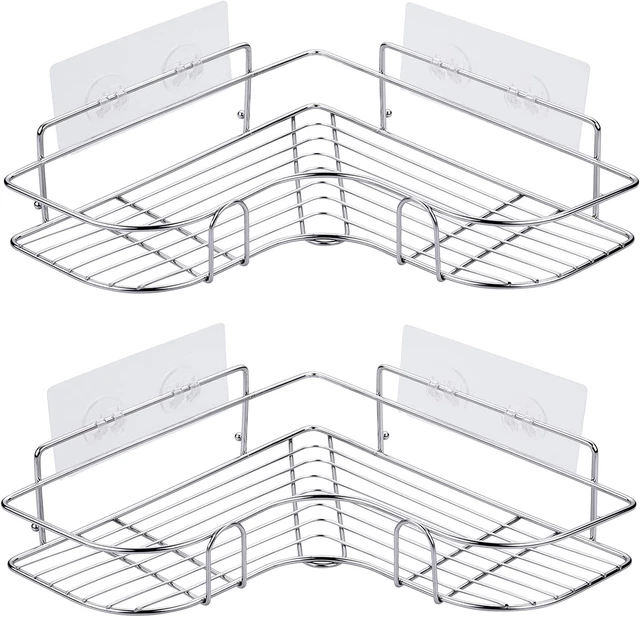2 Pack Bathroom Corner Shower Caddy Shelf Sus304 Stainless Steel Shelves