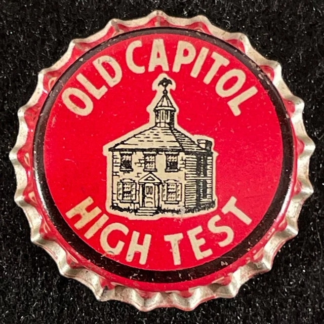 Old Capitol High Test Cork Lined Beer Bottle Cap Chillicothe Ohio Vintage Crowns