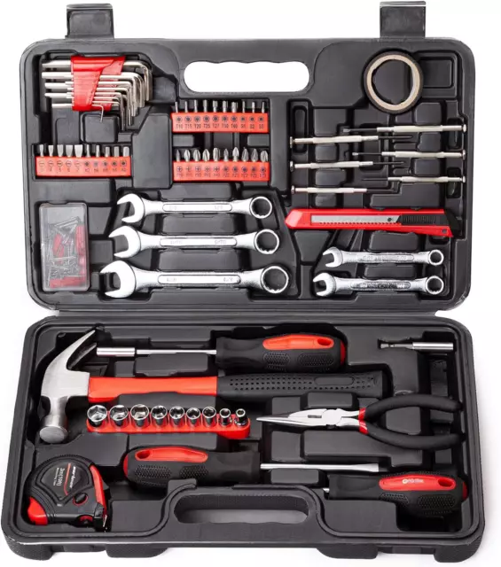 Alloy Steel Automotive & Household Tool Set Perfect DIY Home Repairs Kit 148 Pac