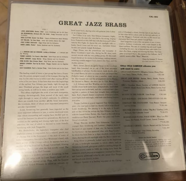 Great Jazz Brass lp 1°press usa 1957 mono 2