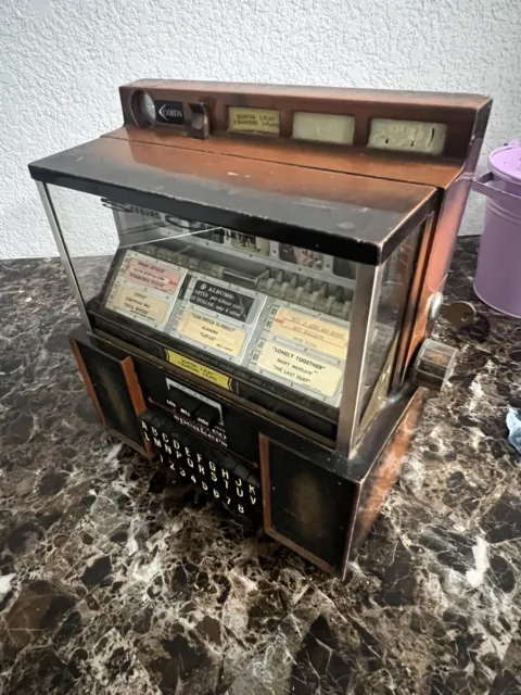 Seeburg Stereo Consolette Wallbox Jukebox Vintage Original MCM With Key