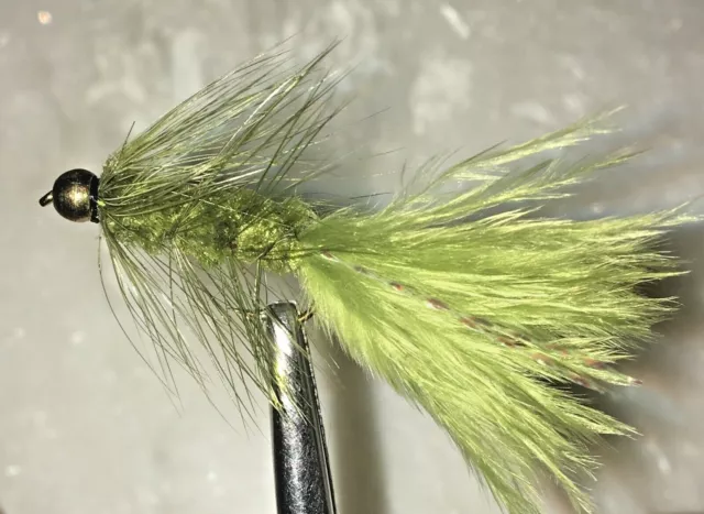 Woolly Bugger - Trout Fly Fishing Wet Flies - Olive 12 Flies X Size #8