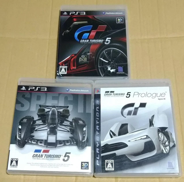 Gran Turismo 5 & Spec II & Prologue spec III set Sony PlayStation 3 PS3 Japanese