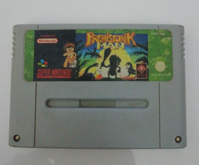 Jeu Super Nintendo SNES Prehistorik Man Version PAL EUR