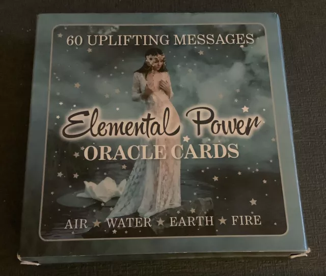 Boxed Set Of 60 Elemental Power Oracle Cards. Uplifting Messages