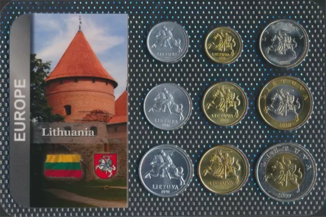 Lituania Flor di cuño (FDC) Series de monedas de 1991 1 C (10091732