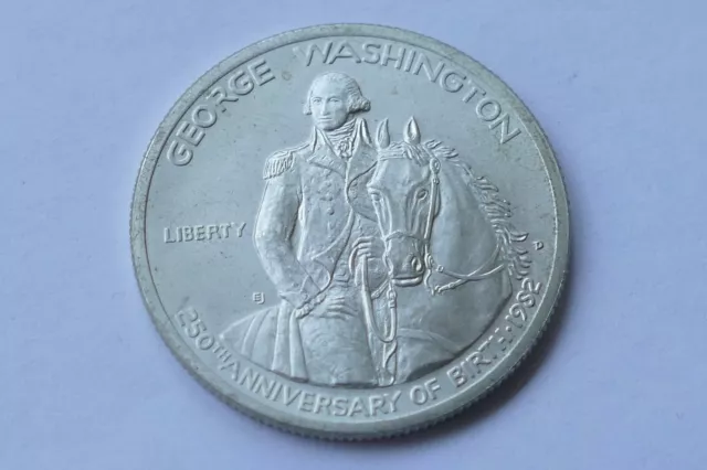 1/2 Dollar 1982 USA D "250. Geburtstag von George Washington", silver coin