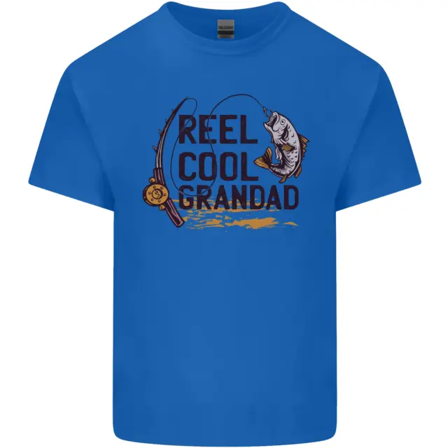 T-shirt da uomo cotone Reel Cool Grandad Funny Fisherman 2