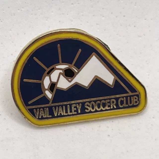 Vail Valley Colorado Soccer League Club Enamel Lapel Hat Pin Sports Pinback