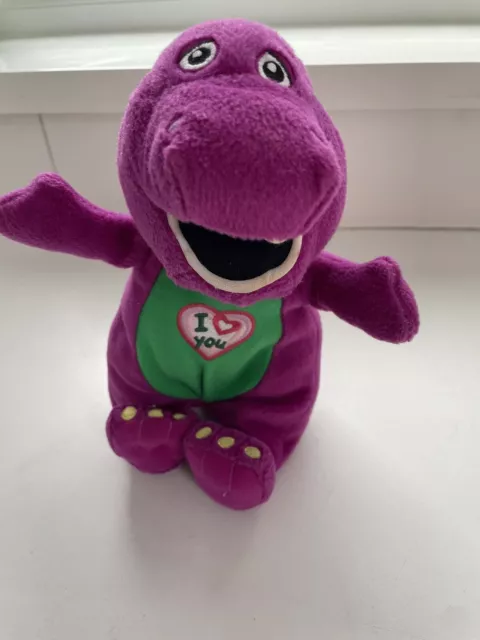 Barney The Purple Dinosaur, Singing “I Love You”, Soft Plush Toy, 9”, 2007