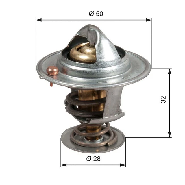 Termostato Motore METZGER (4006228) – Apertura 89°C – Compatibile Con Renault Megane E Scénic