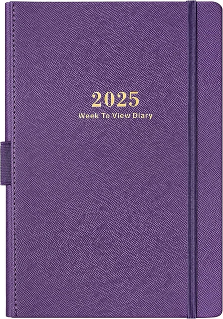 DIARY 2025 - Diary 2025 Week to View, Weekly and Monthly Planner, A5 ...