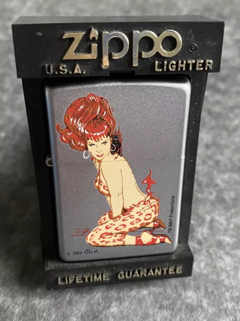 Olivia Betty Page She Devil Zippo Lighter 2004 Boxed